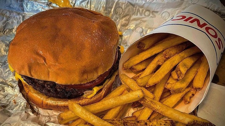 sonic burger and fries