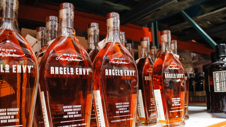 Several bottles of Angel's Envy