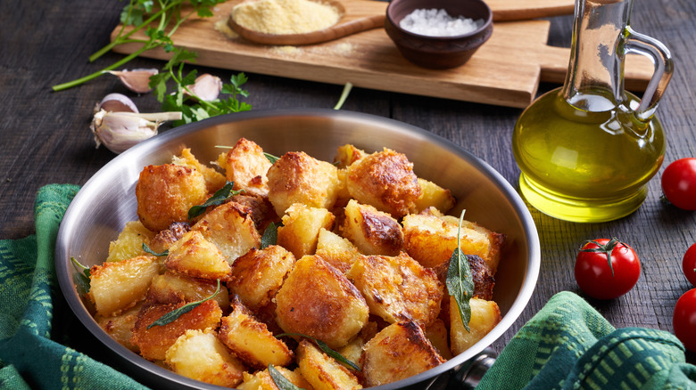 Semolina roasted potatoes