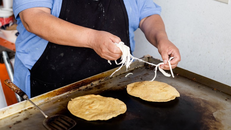 huaraches being prepared