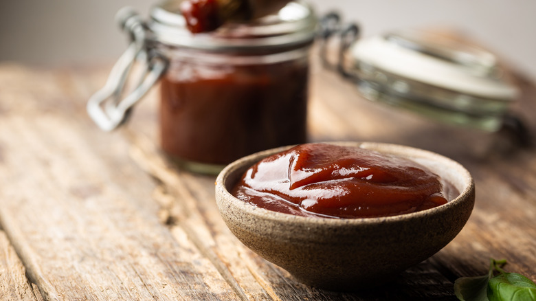 Bowl of BBQ sauce