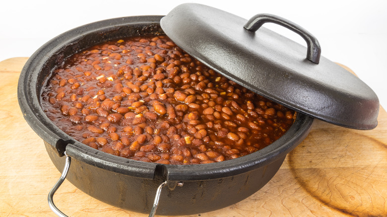 Beans in Dutch oven