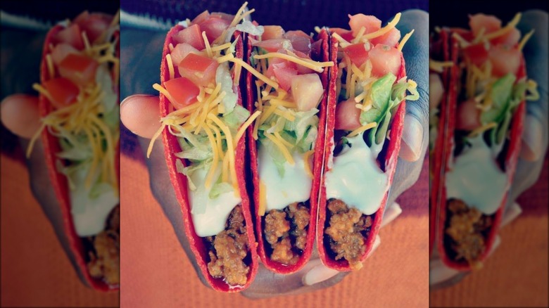 taco bell three volcano tacos