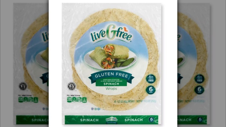 LiveGfree spinach wraps