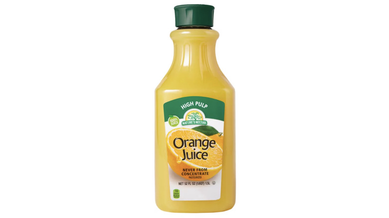 Nature's Nectar brand orange juice