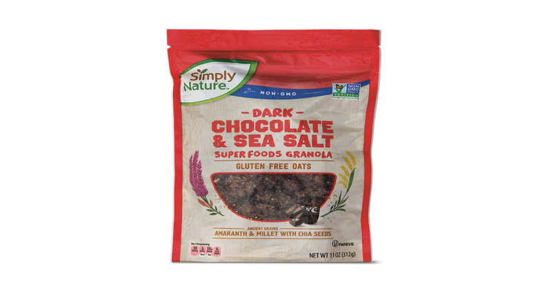 SimplyNature dark chocolate & sea salt superfoods granola