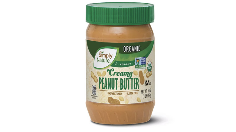 Simply Nature brand organic creamy peanut butter