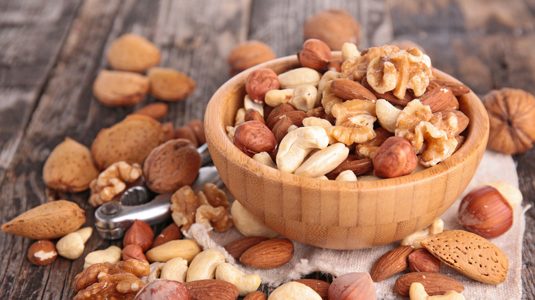 Bowl of mixed nuts 