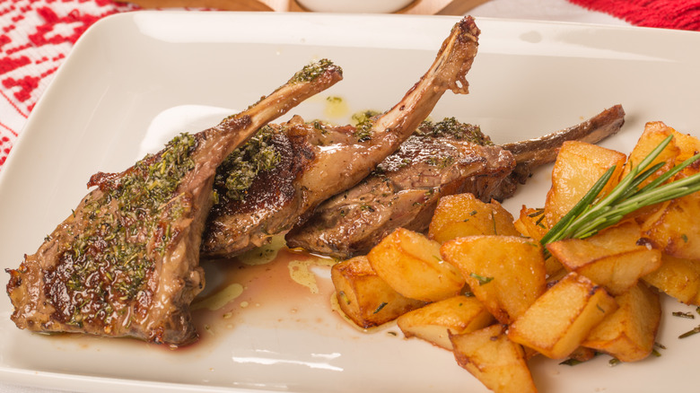 Greek-style lamb chops