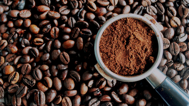 Espresso powder and coffee beans