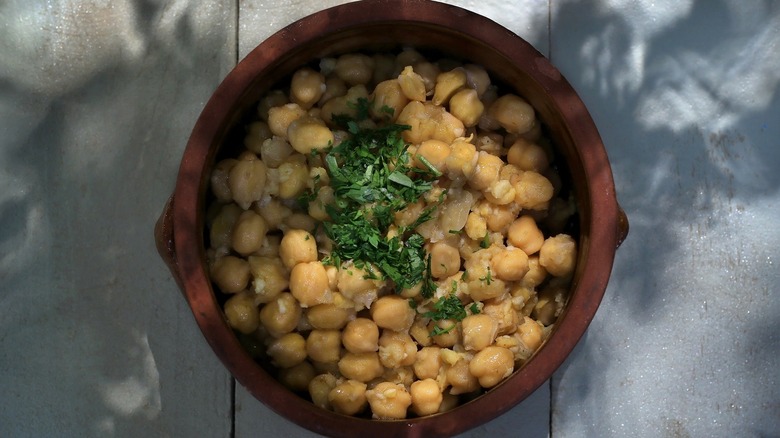 Lebanese balila chickpeas