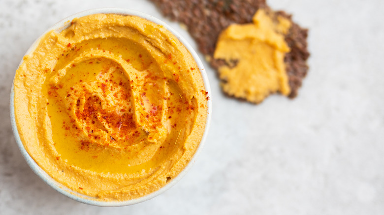 pumpkin dip in bowl