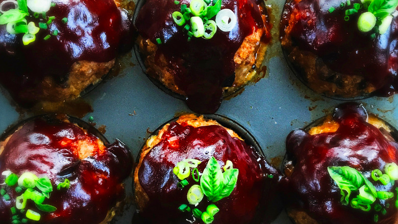 meatballs in muffin pan