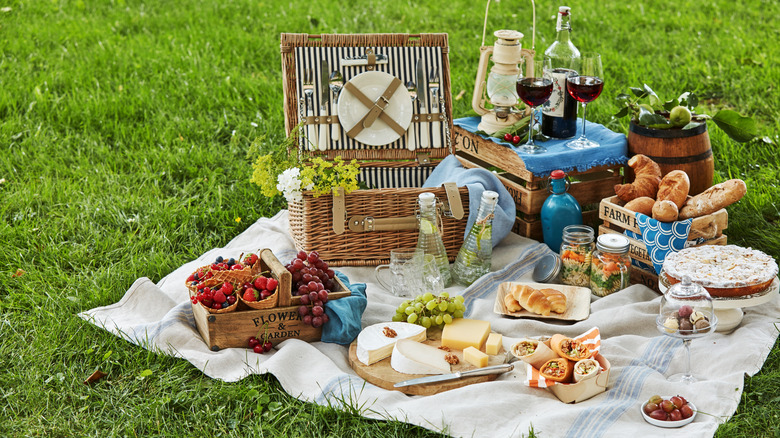 A picnic spread