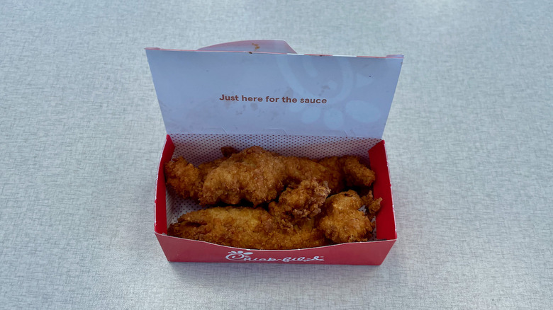 Box of chicken tenders