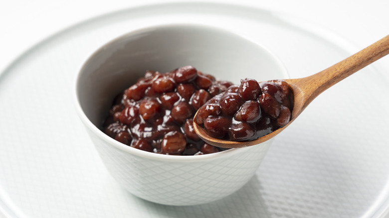 Cooked adzuki beans