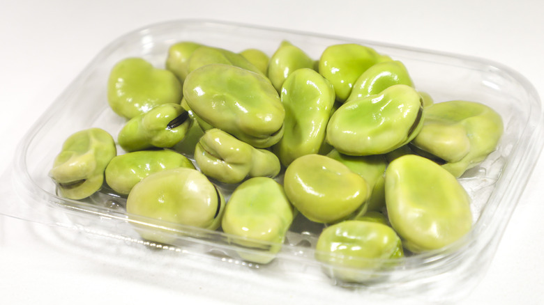 Tray of fava beans