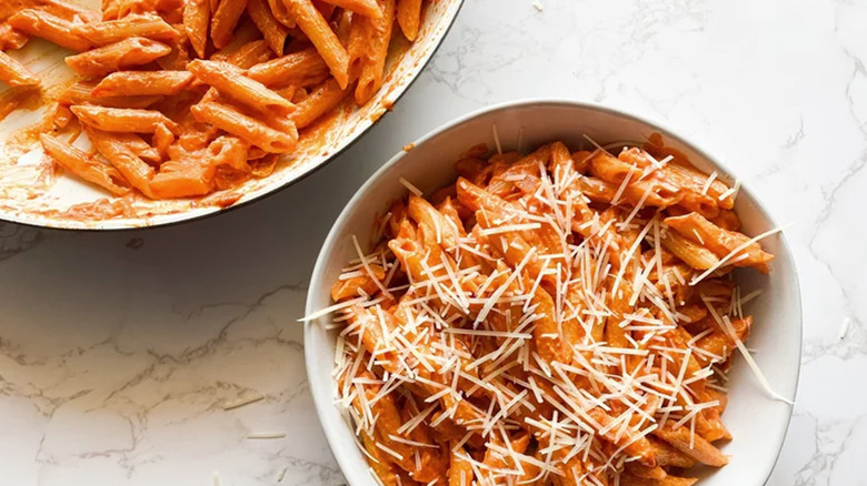 Pasta with vodka sauce  