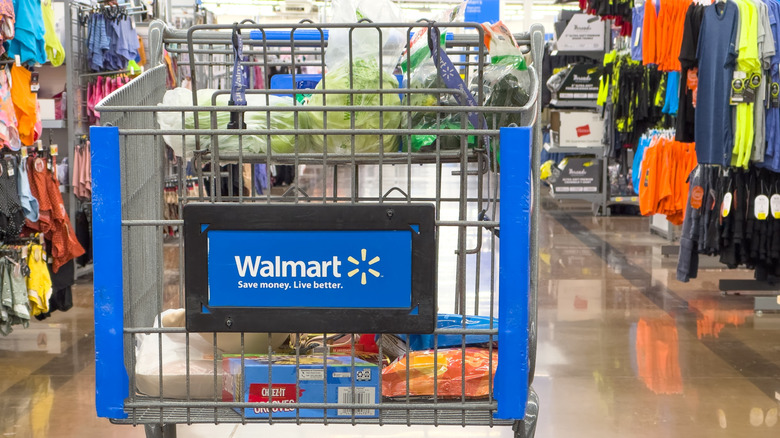 Abandoned shopping cart at Walmart