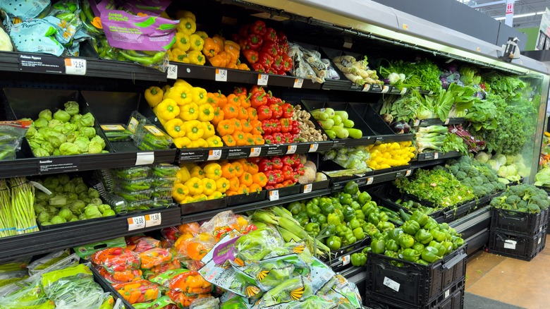 Produce in Walmart store