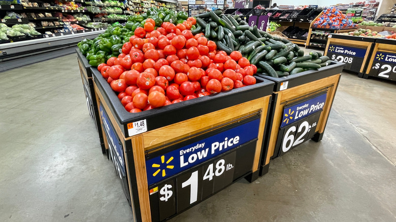 Walmart produce section