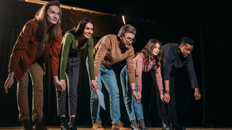 Actors bowing