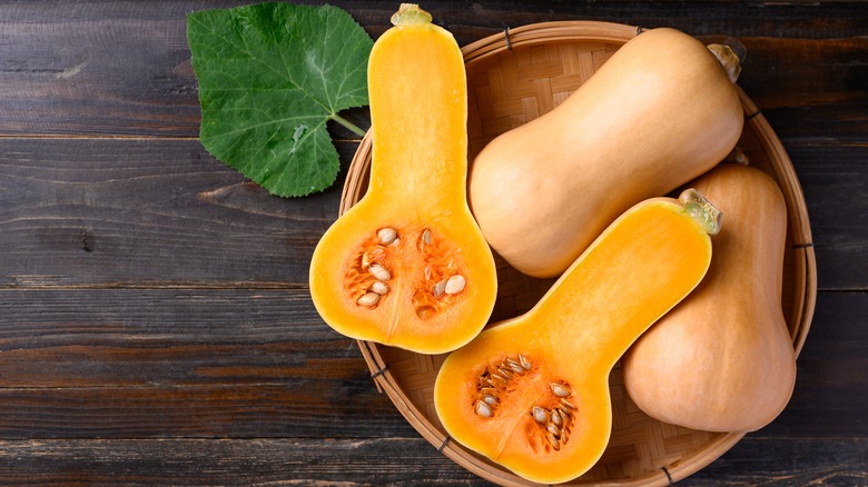 Basket of butternut squash