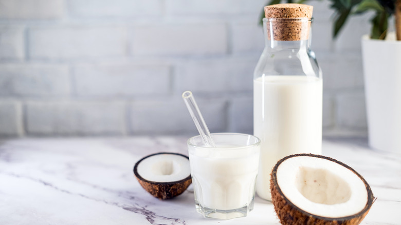 Coconut milk and coconuts