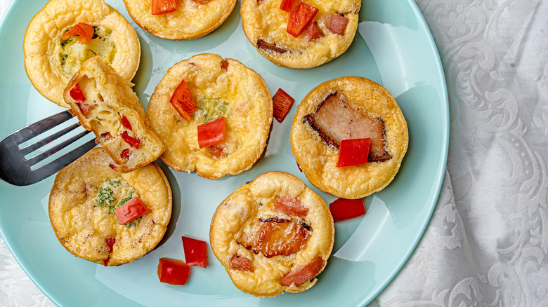 egg bites with peppers