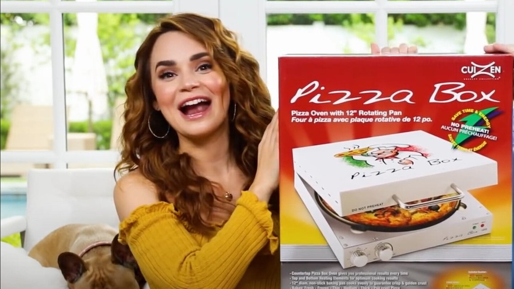 Rosanna Pansino showing off cooking products