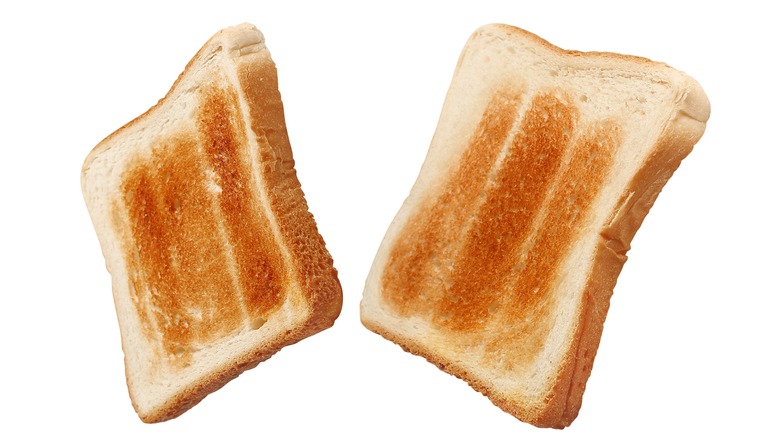 Two slices of toast