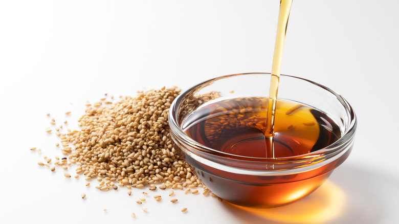 sesame oil and sesame seeds