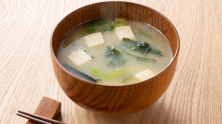 Miso soup with tofu