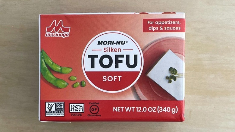 Box of soft silken tofu