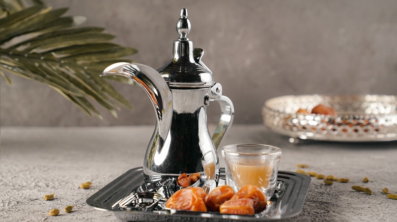 Arabic coffee served