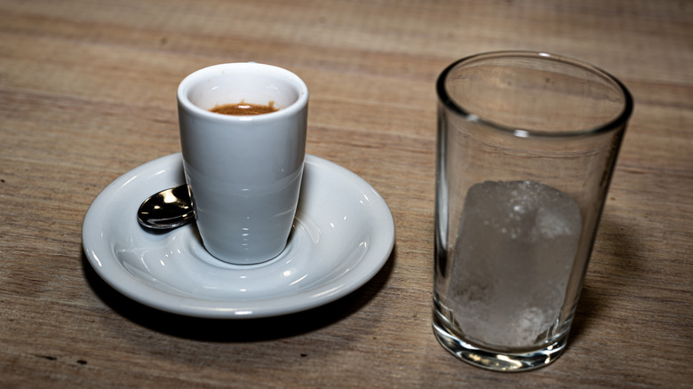 Spanish coffee with ice