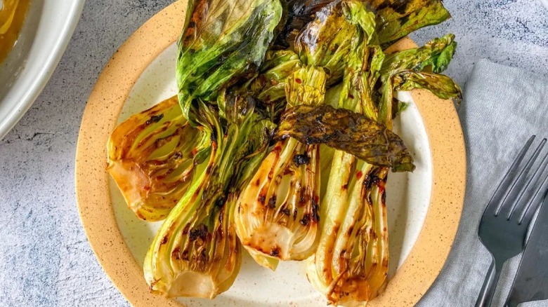 bok choy grilled