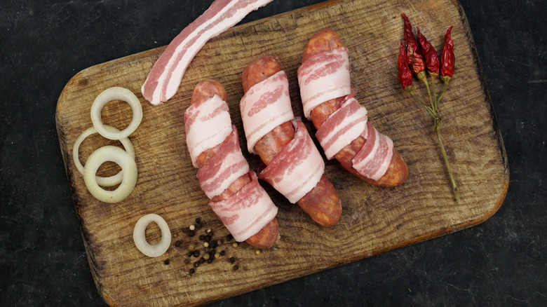 Chorizo pigs in blankets