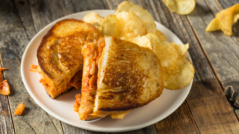 Kimchi grilled cheese