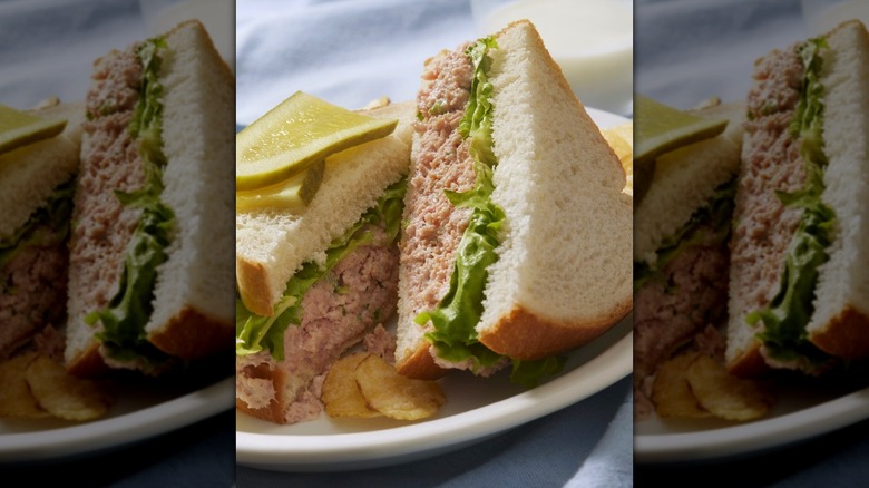 Bologna salad sandwich