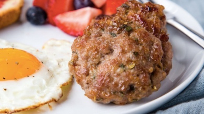 sausage patties with egg