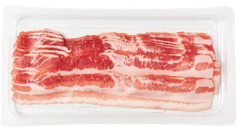 beef brisket bacon in white package