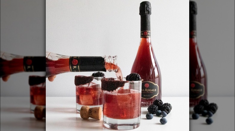 Rosa Regale sparkling red wine