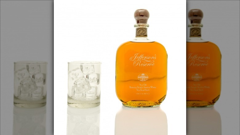 Glass and bottle of Jefferson's Reserve