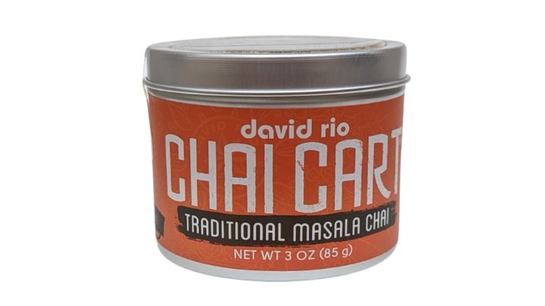 Canister of David Rio chai tea 