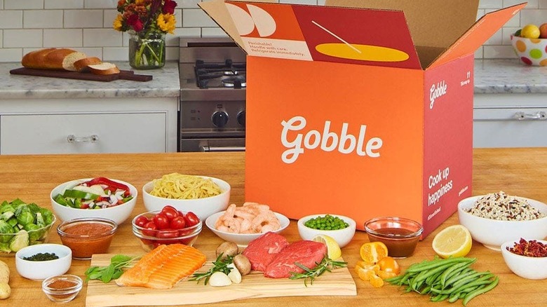 Gobble meal kit box ingredients