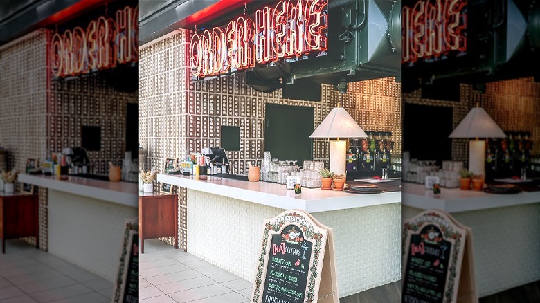 Bar countertop neon sign