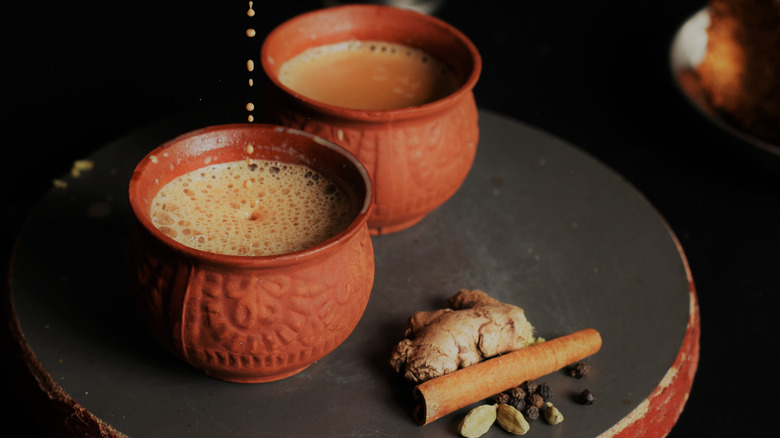 Indian masala chai tea cups