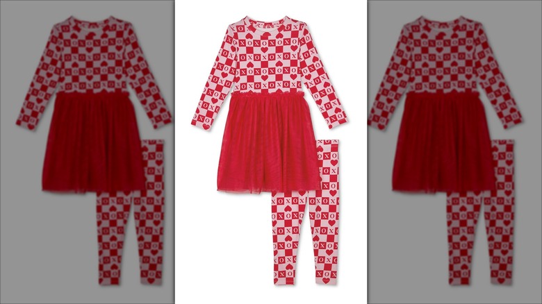 Children's Valentine's Day-themed outfit