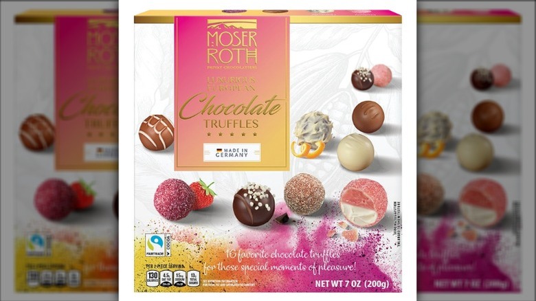 Assortment of gourmet truffles